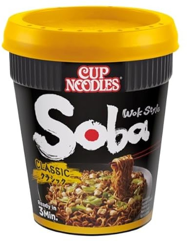 Nissin Soba Classic Instant Wok Style Noodles Pot 90g | Case of 8