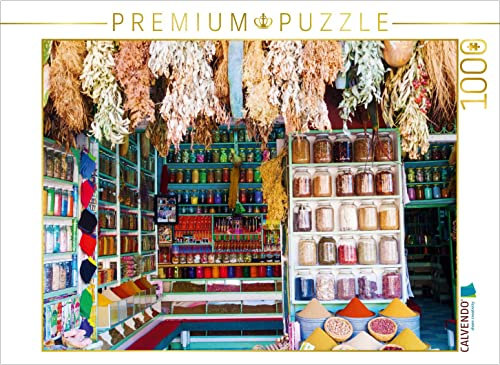 CALVENDO Puzzle Gewürzstand in den Souks von Marrakesch 1000 Teile Puzzle quer | 1000 Teile Lege-Größe 64 x 48 cm Foto-Puzzle für glückliche Stunden