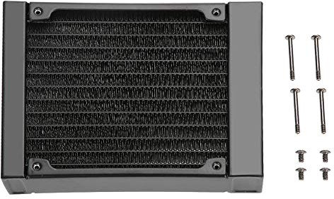 Richer-R 120mm/240mm/360mm Aluminium Radiator, Aluminiumheizkörper 12 Röhren PC Wasserkühlung Heizkörper,PC Wärmetauscher Kühlkörper Radiator für PC-Wasserkühlung/Schönheitsgeräte(120mm)