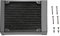 Richer-R 120mm/240mm/360mm Aluminium Radiator, Aluminiumheizkörper 12 Röhren PC Wasserkühlung Heizkörper,PC Wärmetauscher Kühlkörper Radiator für PC-Wasserkühlung/Schönheitsgeräte(120mm)
