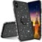 MRSTER iPhone 6 Case Glitter Bling Bling TPU Case With 360 Rotating Ring Stand, Shock-Absorption Protective Shell Skin Cases Covers for Apple iPhone 6 / iPhone 6S. GS Bling TPU - Black
