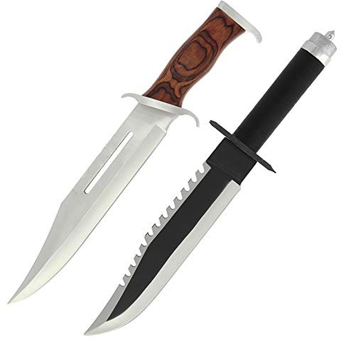 G8DS Messer-Set Rambo aus Film 2 & 3 Streichhölzer, Kompass, Widerhaken und einer Angelschnur