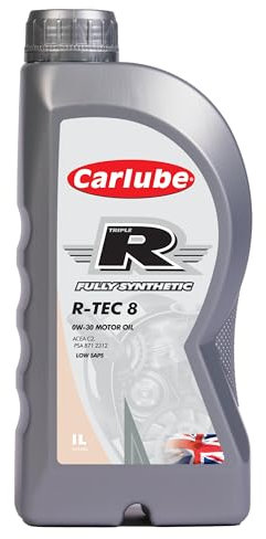 Carlube Triple R 0W-30 ACEA C2, PSA Fully Synthetic Engine Oil R-TEC 8 1L