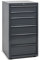 HEMMDAL Schubladenschrank aus Stahlblech | HxBxT 101 x 56 x 59 cm | Metallschrank mit 6 Schubladen | Anthrazit | Büroschrank | industrielles Design | abschließbar & vormontiert | Werkstattschrank
