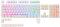 LTC LavaCaps PBT Double Shot 117-Key Pudding Keycaps Set, Translucent XDA Profile for ISO & ANSI Layout 61/68/84/87/104 Keys Mechanical Keyboard, with Keycap Puller - (Only Keycaps), White