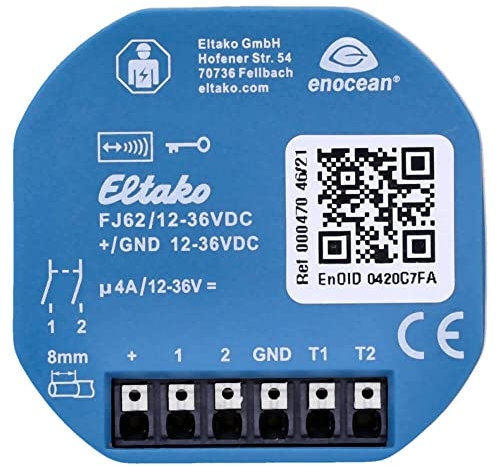 Eltako Funk-Jalousie-/Rollladen-Aktor 30200540 FJ62/12-36VDC mit EnOcean Funksystem 1 Stück