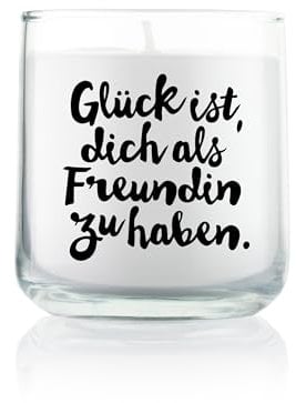 Feel Good Candle | Duftkerze im Glas | Windlicht | Kerze als Geschenk und zur Dekoration (Sandelholz, Glück)