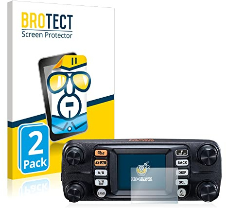 BROTECT (2 Stück Schutzfolie für Yaesu FTM-300DE Displayschutz Folie Made in Germany, Ultra-Klar