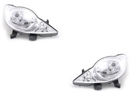 Johns, Scheinwerfer Satz passend für Peugeot 107 Scheinwerfer 06/05-01/12 H4 Set links & rechts