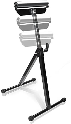 Ikodm 1x Rollenbock, 68-108CM Höhenverstellbar Rollbock, klappbar Rollenständer, Unterstellbock, Klappbock mit Antirutschfüßen, Stützbock bis 90 kg