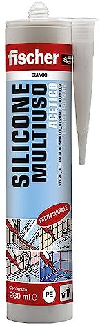 1PEZZO SILICONE ACETICO MULTIUSO RAL 9005 nero ml 280
