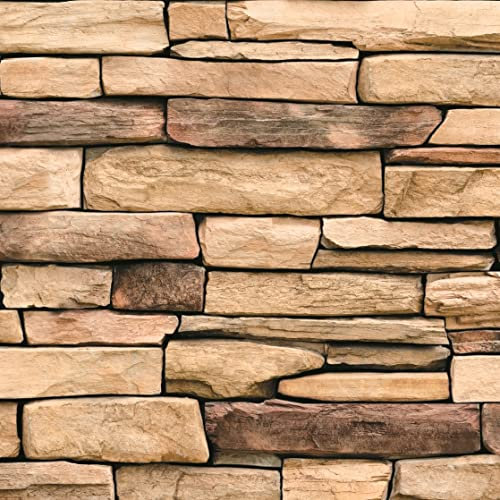 Deccart - 3D Wandpaneele Deckenplatten Deckenverkleidung Paneele PVC Wandverkleidung Wall Deko Panel Wand Panels Wandplatten, Schlafzimmer, Wohnzimmer, Küchenrückwand | Natural St. Slate | 10 Stück