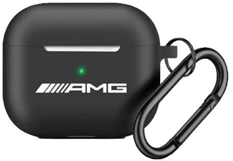 AMG AMAP2RBK Hülle für AirPods Pro 2 Cover Schwarz Silicone White Logo