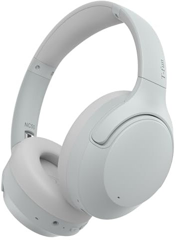 T-fun NC50 Kabellose Kopfhörer mit Hybrid Noise-Cancelling,Bluetooth 5.3,Spiel/Transparenz Modus,Personalisierung EQ per App,65 Stunden Akkulaufzeit,Verbindung von 2 Geräten