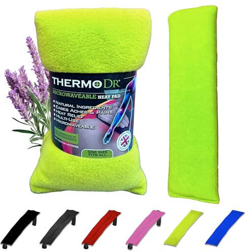 Bouillotte Micro-onde au Blé - Coussin Chauffant pour Épaules, Cou et Bouillotte Dos - Bouillotte Cervicale Parfumé à la Lavande - ThermoDR, Citron vert
