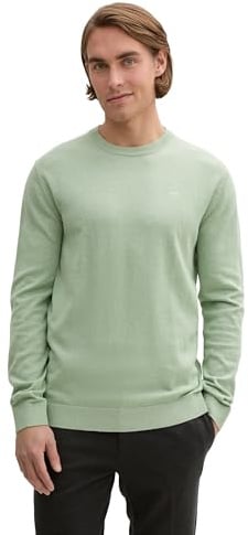 Tom Tailor Herren Strickpullover mit Crewneck