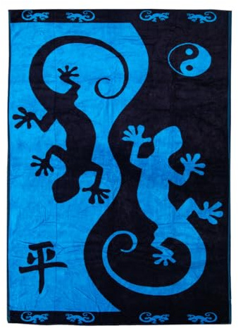 SUN & SURF Strandtuch, Jacquard, doppelt, 140 x 180 cm, groß, ultraweich, Velours, Baumwolle, Premium-Farben