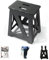 BLACKSPACE Hocker Klappbar, Stabil & Anti-Rutsch Faltbar Tritthocker, Tragbarer Leichtgewichtig, Ideal für Bad, Toilette, Küche - 40cm Hoch (Schwarz)