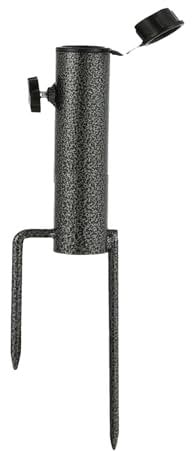Parasol Anchors - Beach Umbrella Stand, Garden Parasol Base | Heavy Duty Metal Parasol Anchors, Patio Umbrella Metal Anchors, Parasol Stand Sand Screw Stand for Umbrella Parasol Outdoor Fishing Rods
