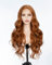 Transparente Lace Front Perücken Pre Plucked Glueness Perücke Lange Synthetische Perücken für Frauen 4 Zoll Mittelscheitel Baby Haar Perücke Party Datum Tägliches Tragen Natürlich aussehende Perücke