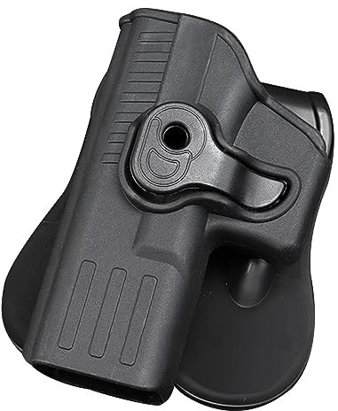 Airsoft Handfeuerwaffe, versteckt, für Rechts- und Linkshänder, Paddel, Geschwindigkeitszug, Hüftgurt, Holster, Schlüsselanhänger im Lieferumfang enthalten