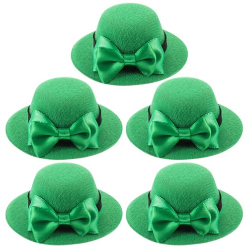 FRCOLOR Green Wine Bottle Cap Set for St. Patrick S Day - Decorative Mini Hats for Party Diy Crafts and Festive Decor