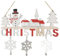 Christbaumschmuck Weihnachtsmann Schneemann Holz Weihnachtsdeko Anhänger Hängende Dekorationen T0O0