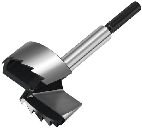 HSAWBIT 90mm Forstner Drill Bit for Woodworking, Forstner Bit Wood Drill Bits for Holes, Hinge Cutter (Ø90mm, length 150mm, HEX Shank)