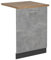 Vicco Tapa del lavavajillas R-Line, Hormigón, 60 cm, ET Roble
