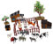 DECHOUS Mini-bauernhaus-zubehör – 1 Set/28-teiliges Spielset Mit Bauernhoftierfiguren – Kinder-Bauernhof-Modell-spielzeugset Für Fantasievolles Spielen