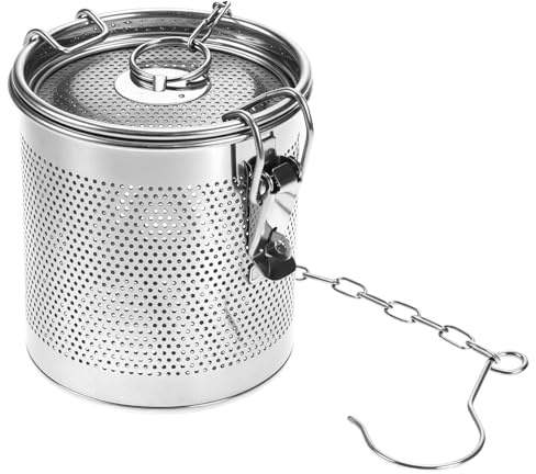 QWORK Seasoning Strainer, Stainless Steel Spice Filter, Tea Ball Strainer, 10x10cm, Tea Infuser