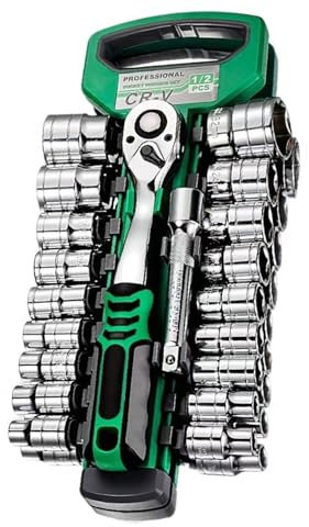 TYDHGSE 72Drive Socket Set 1/4-3/8-1/2, Ratchet Wrench Sockets Compact Sockets for Car Repair Mechanic Tool
