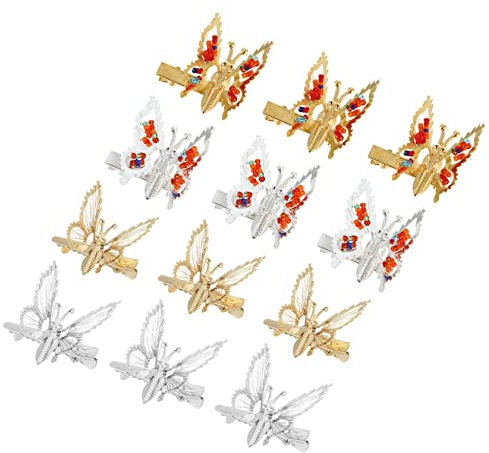 SAFIGLE 15 Pièces Lot De Barrettes Métal Creux Pour Femme Épingle Cheveux Femme Accessoire Coiffure