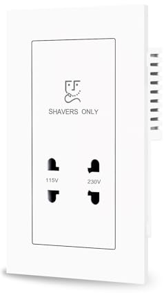 CNBINGO Dual Voltage Shaver Socket,Electric Toothbrush Charger Sockets