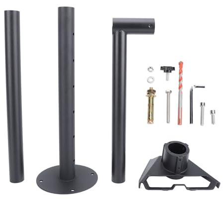 Respicefinem Heavy Duty Adjustable Wall Mount Pole with 360 Rotation Pipe Adapter for Gen 3 RE V4 Rectangular Satellite Internet Kit