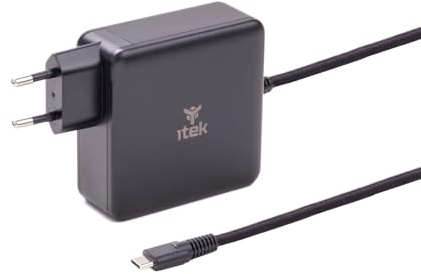 Itek Ladegerät Netzteil 140 W USB-C und PD für Notebook, Laptop, MacBook, Tablet, Smartphone, Konsolen, Kameras und USB-C-Geräte – GaN-Technologie für die Wand