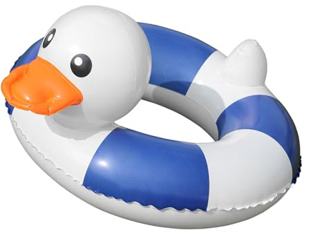Swimming Donut – Inflatable Lifebuoy, Duck Shape, Life Style | Games Pool Beach Floats Water Piece Professional Product Accessory Identifier Pro
