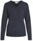 Vila Clothes Viril L/s V-Neck Knit Top-Noos, suéter Mujer, Azul (Total Eclipse Detail:Melange), 42 (Talla del Fabricante: X-Large)