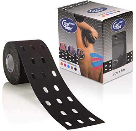 CureTape Stanzer 5,1 cm x 40,6 cm Rolle, Schwarz