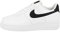 Nike Unisex Air Force 1 '07 Turnschuh, White White Black, 37.5 EU