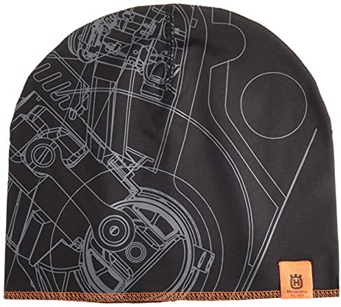 Husqvarna Xplorer Beanie Mütze Kopfbedeckung Schwarz Grau Coolmax Atmungsaktiv