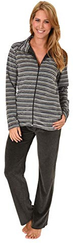 Langer Nicky Damen Hausanzug, Jacke mit Reißverschluss 281 216 98 001