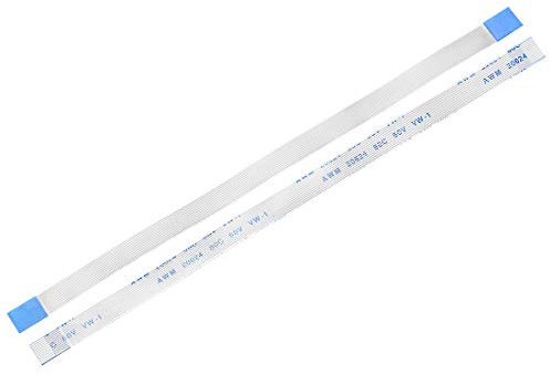 sourcing map Flexible Flat Cable, 12 Pins 0.5mm Pitch 150mm FPC FFC Flexible Ribbon Cable for LCD TV DVD Player Laptop 5Pcs (A Type)
