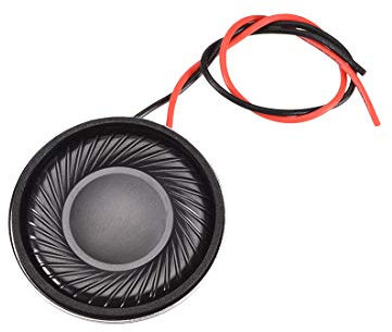 sourcing map 1W 8 Ohm Micro Internal Speaker Magnet Loudspeaker 28mm Dia with Wire