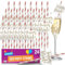 SOL 24pk Hen Party Straws, Rose Gold Team Bride and Bride-to-Be, Willy Drinking Accessories and Bag Fillers for Bridal Night Do, Celebrate Pre-Wedding Events and Sip in Style with Fun and Elegance