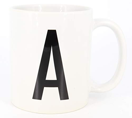PICSonPAPER Buchstaben-Tasse A Tasse mit Buchstaben, Alphabet als Kaffeetasse Buchstabentasse (Buchstabe A)