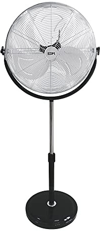 Electrodomesticosweb Ventilador de pie Industrial 120w 50cm EDM Altura Regulable 68-88cm EDM