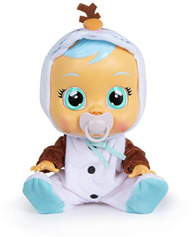 Cry Babies Olaf Disney | Interaktive Puppe, die echte Tränen weint, mit Schnuller und Pyjama, ideale Babypuppe für Kinder ab 18 Monaten