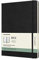 Moleskine - 18-Monats Wochenplaner/Terminplaner, Terminkalender 2021/2022, Wochennotizbuch mit Hardcover und elastischem Verschluss, Format X-Large 19 x 25 cm, Farbe Schwarz, 208 Seiten