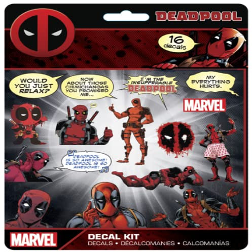 Marvel Deadpool Aufkleber-Set, 16-teilig